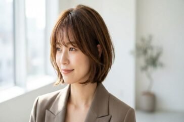 layered bob haircuts with bangs