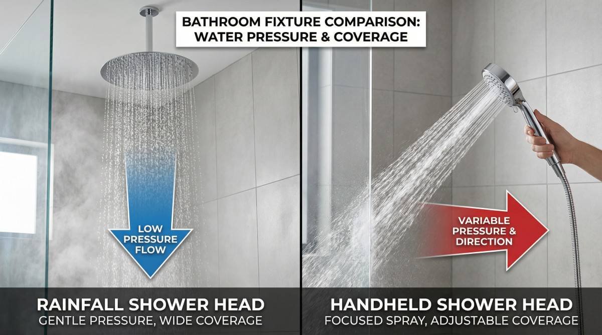 Rainfall Shower Head vs. Handheld: Choosing Your Ideal Shower Experience 2 rainfall-shower-head-vs-handheld-choosing-your-ide-2